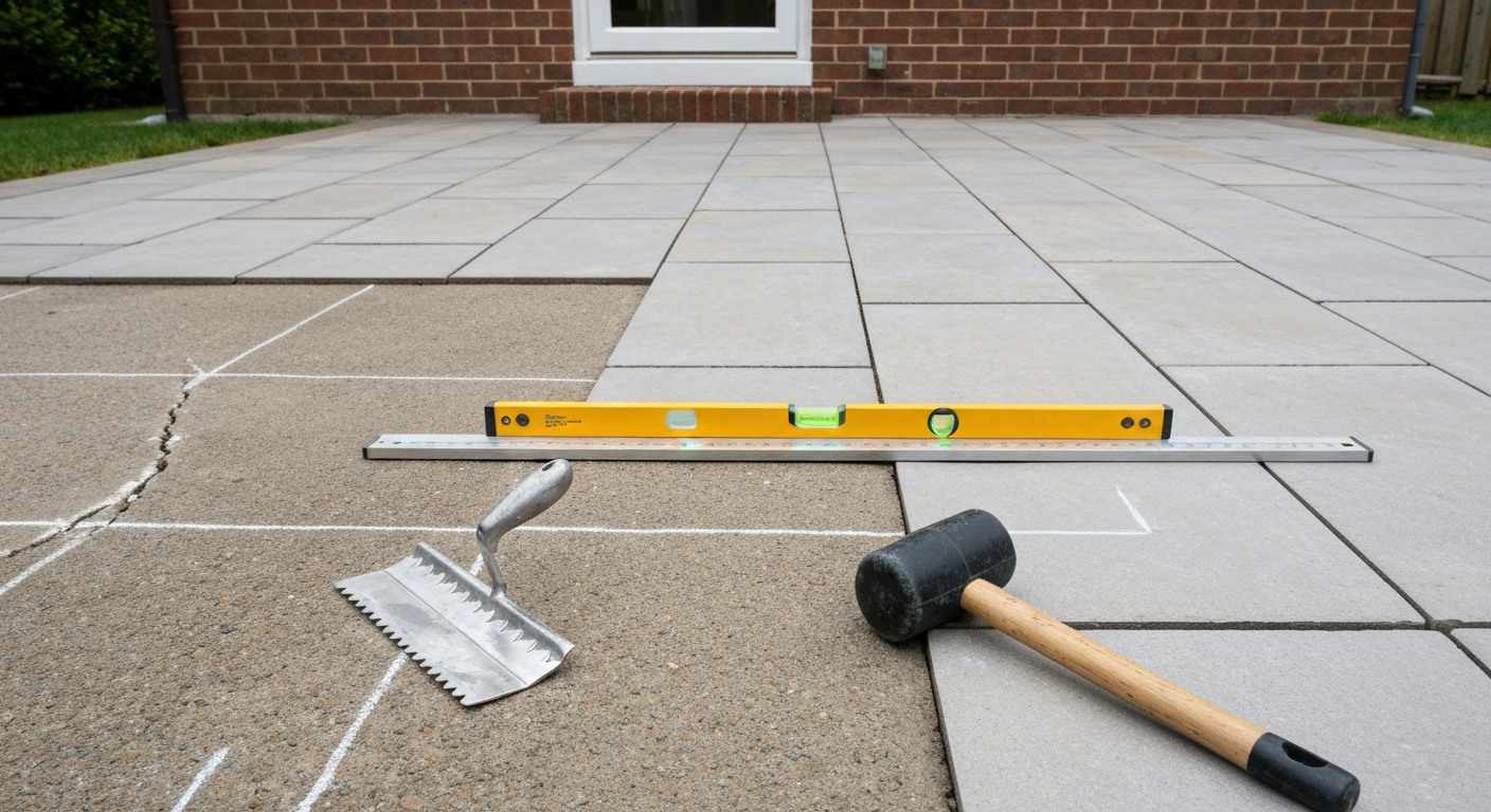 can you lay a patio on top of a patio