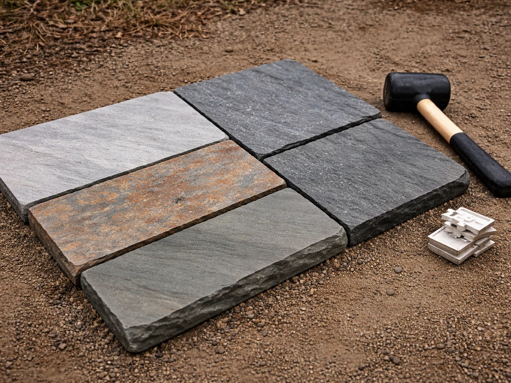 how to build a patio with slate