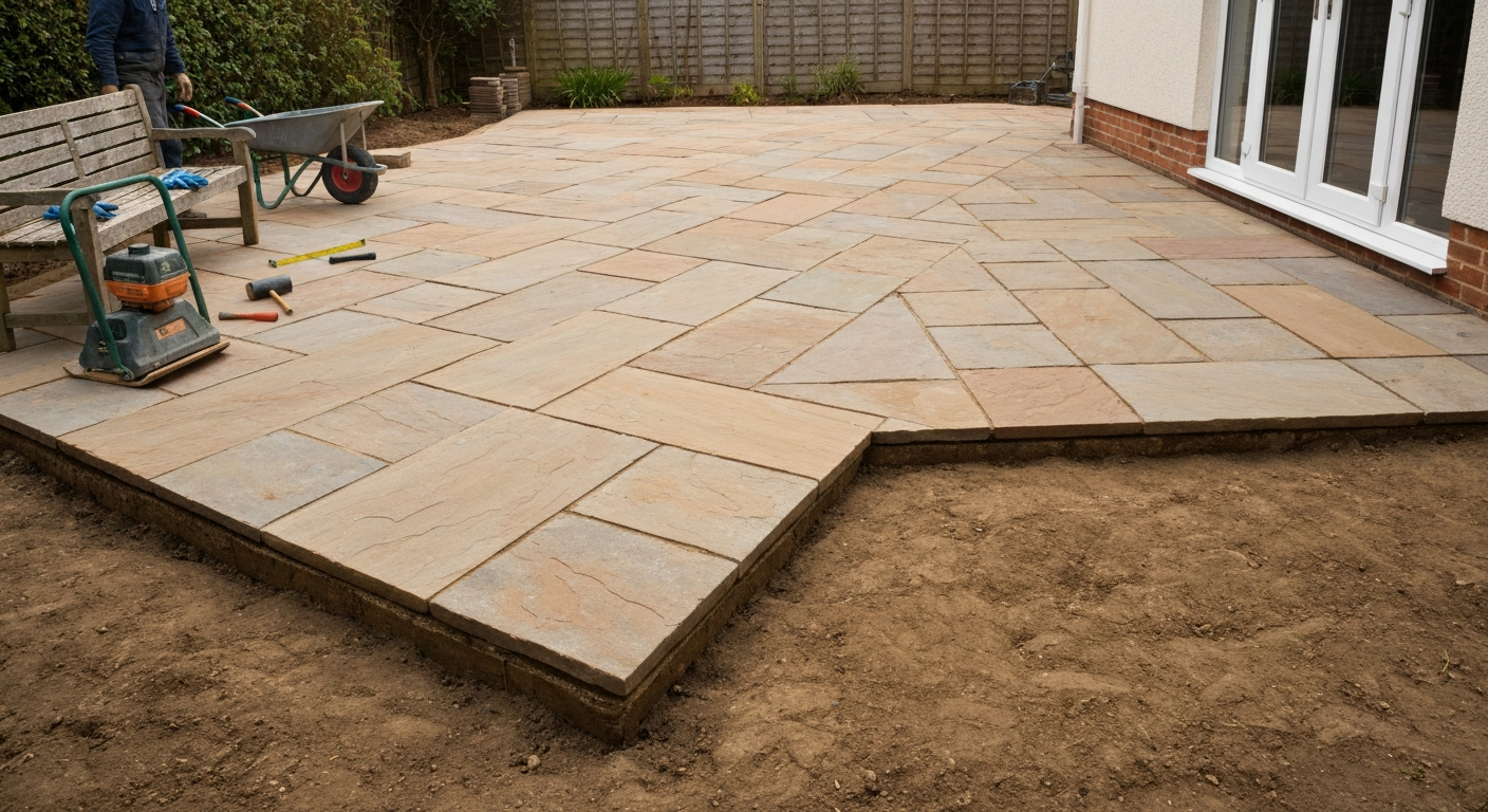 How long to lay a patio: phase-by-phase timings & tips in UK
