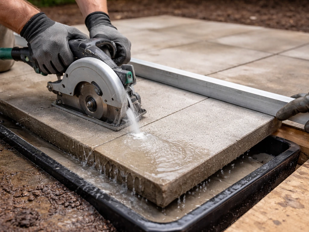 how to lay a patio slab