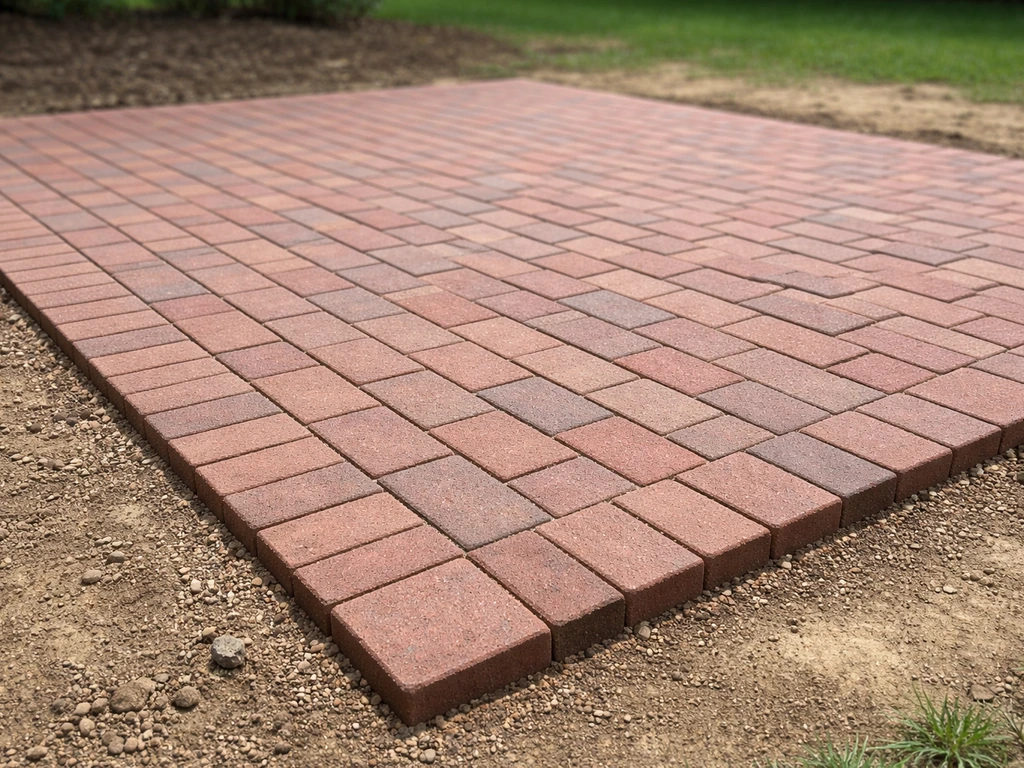 how to lay a brick patio on dirt