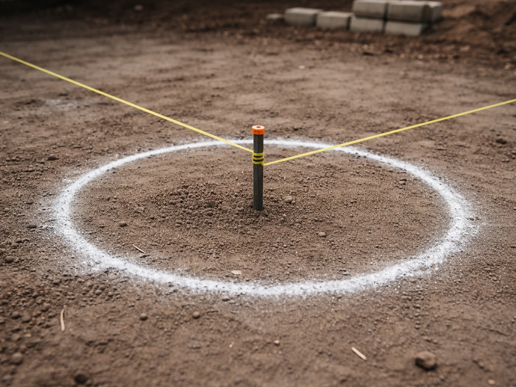 how to lay circle patio