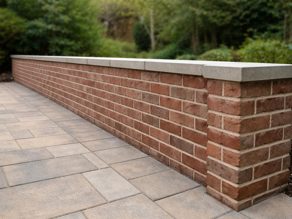 how to build brick patio wall