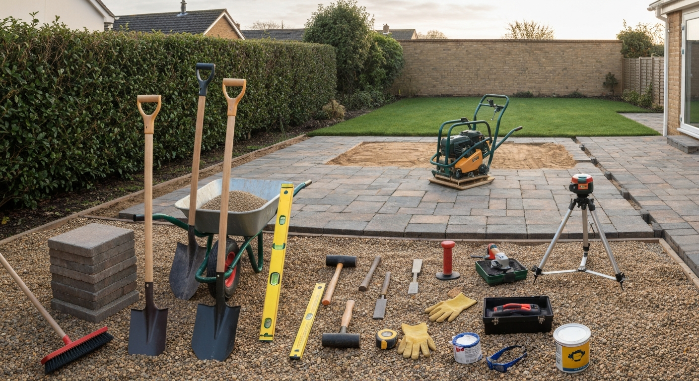 What Tools Do I Need to Lay a Patio: Complete DIY Checklist